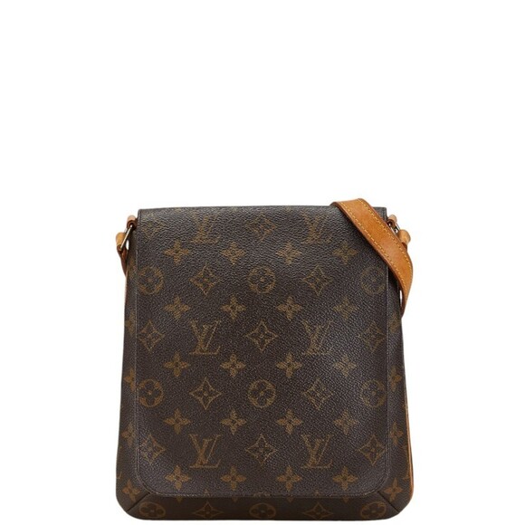 LOUIS VUITTON Brown Monogram Leather Shoulder Bag - Picture 1 of 8